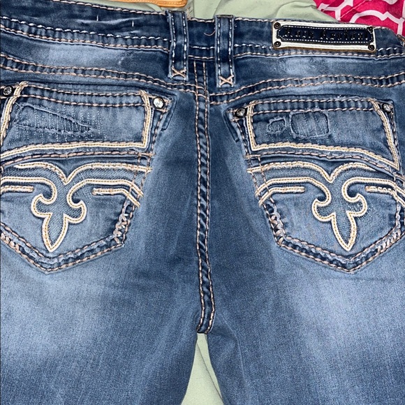 Rock Revival Dark Blue Capri Jeans - Picture 9 of 16